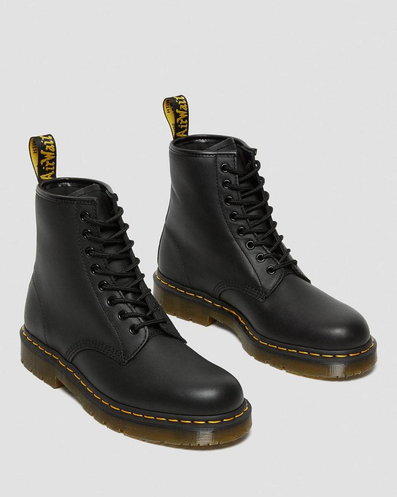 Black Men's Dr Martens 1460 Slip Resistant Leather Lace Up Boots | CA 531WNB